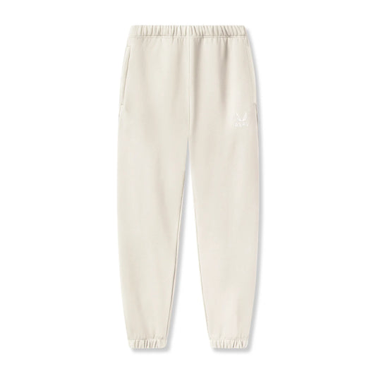 Warm-up pant color beige.