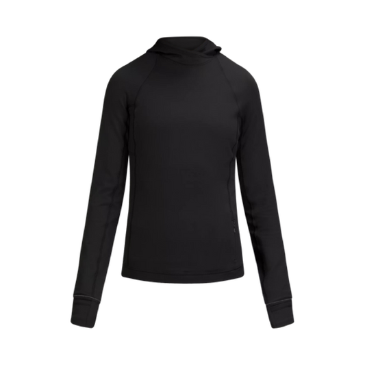 Multi-purpose hoodie para mujer de color negro.