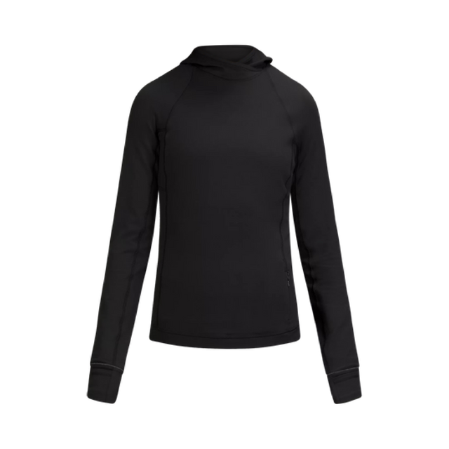 Multi-purpose hoodie para mujer de color negro.